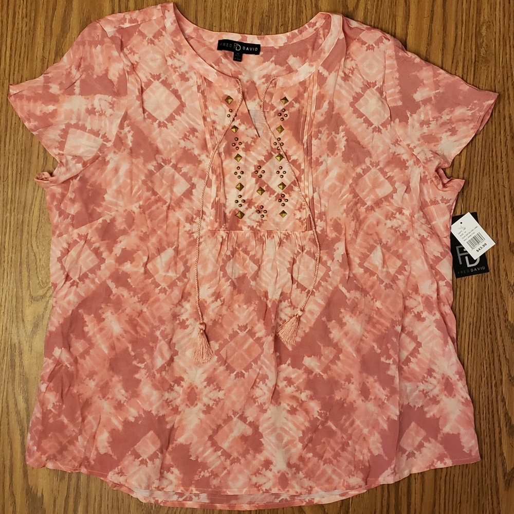 Fred David plus size blouse. Size 1X.